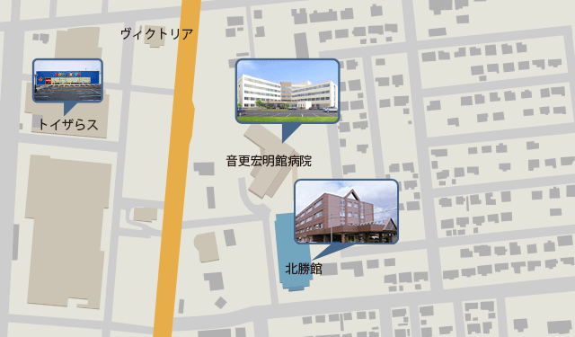 地図と近隣施設イメージ